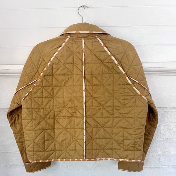 Madewell Quilted Cropped Cotton Jacket Lightweight Button Front Chore Jacket - Picture 2 of 14